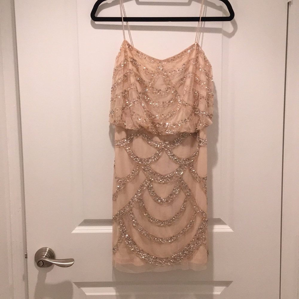 Aidan Mattox Sequin Cocktail Dress
